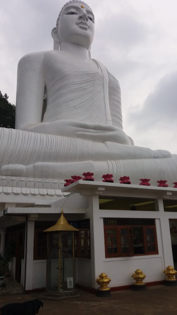 Velký Buddha s vyhlídkou na Kandy.