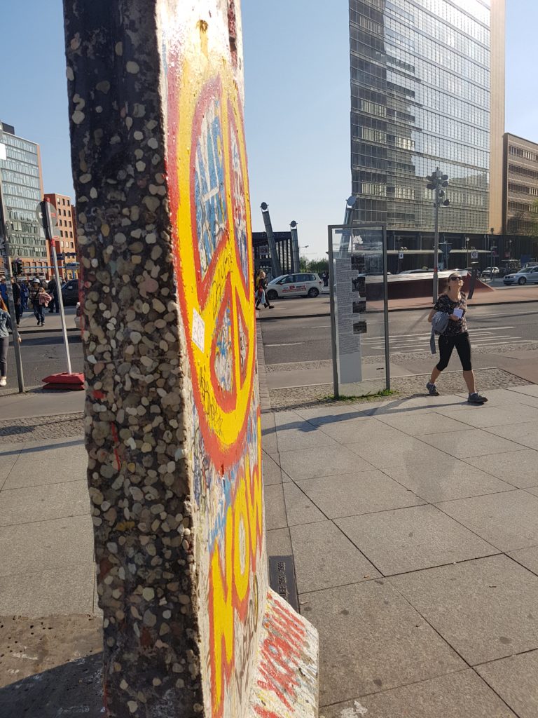 Zbytky Berlínské zdi.
