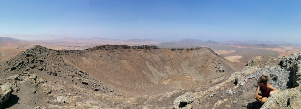 Kráter sopky Gairia.